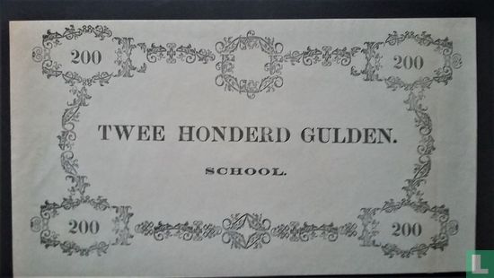 Schoolgeld 200 Gulden 1860 