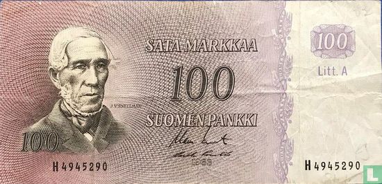 Finland 100 Markkaa 1963 (Litt A) - Image 1