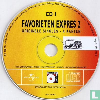 Favorieten Expres 2 (Originele singles - A en B kanten) - Afbeelding 3