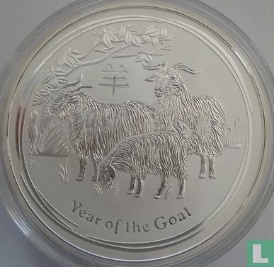 Australien 30 Dollar 2015 (ungefärbte) "Year of the Goat" - Bild 2