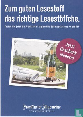 44947 - Frankfurter Allgemeine "Zum guten Lesestoff..." - Afbeelding 1