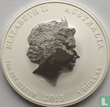 Australië 1 dollar 2015 (type 1 - gekleurd) "Year of the Goat" - Afbeelding 1