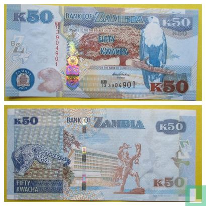 Zambia 50 Kwacha 2012