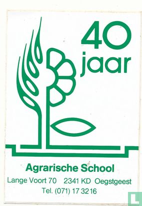 40 jaar agrarische school