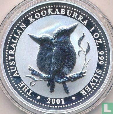 Australië 1 dollar 2001 (zonder privy merk) "Kookaburra" - Afbeelding 1