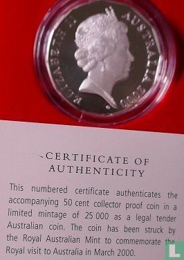 Australia 50 cents 2000 (PROOF) "Royal Visit 2000" - Image 3