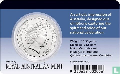 Australie 50 cents 2010 "Australia Day" - Image 3
