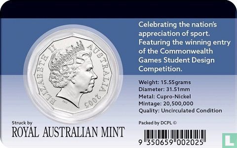 Australia 50 cents 2005 "2006 Commonwealth Games in Melbourne" - Image 3
