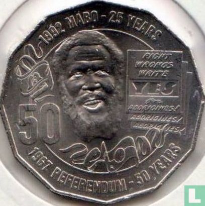 Australie 50 cents 2017 "50th anniversary of the 1967 referendum and the 25th anniversary of the Mabo decision" - Image 2