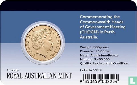 Australie 1 dollar 2011 "2011 Commonwealth Heads of Government Meeting" - Image 3