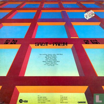 To Be Or Not LP 67.773 (1981) - Saint-Preux - LastDodo
