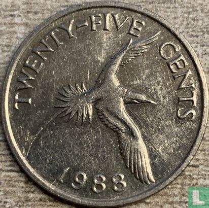 Bermuda 25 cents 1988 - Image 1