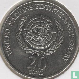 Australië 20 cents 1995 "50th anniversary of the United Nations" - Afbeelding 2