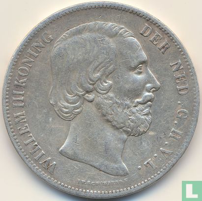 Niederlande 2½ Gulden 1851 (Typ 2) - Bild 2