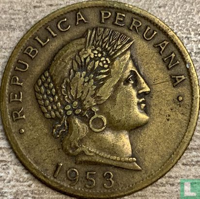 Peru 20 centavos 1953 - Afbeelding 1