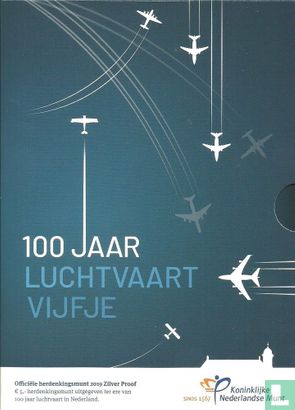 Niederlande 5 Euro 2019 (PP - Folder) "100 years of aviation in the Netherlands" - Bild 1