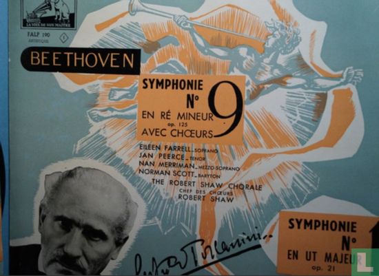 Beethoven - Symphonie N° 9 En Ré Mineur Op.125 Avec Chœurs / Symphonie No 1, En Ut Majeur Op.21 - Afbeelding 2