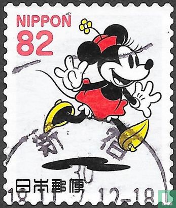 Greeting stamps Mickey & Minnie Mouse