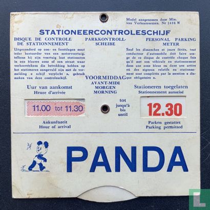 Panda stationeercontroleschijf - Bild 1