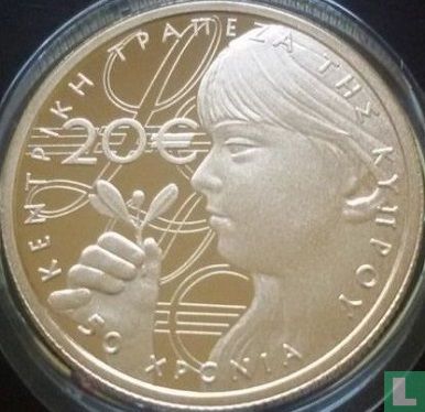 Cyprus 20 euro 2013 (PROOF) "50th Anniversary of the Central Bank of Cyprus" - Image 2