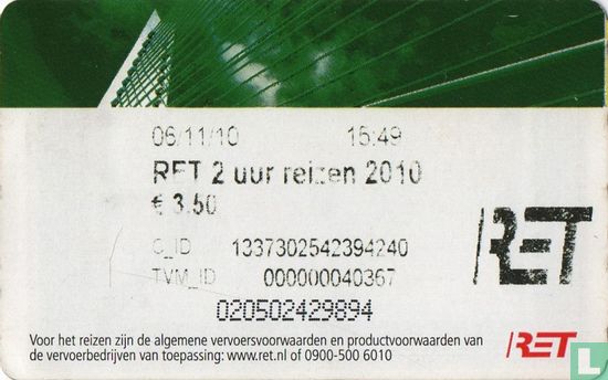 OV-Chipkaart RET 2 uur - Image 1