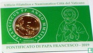 Vatican 50 cent 2019 (stamp & coincard n°25) - Image 2