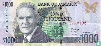 Jamaika 1.000 Dollar 2017 - Bild 1