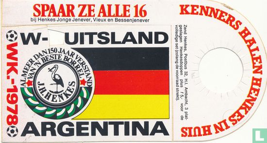 West-Duitsland - Argentina