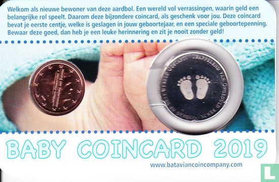 Niederlande 1 Cent 2019 (Coincard - Junge) "Baby's eerste centje" - Bild 2