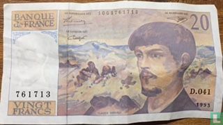 France 20 francs - Image 1