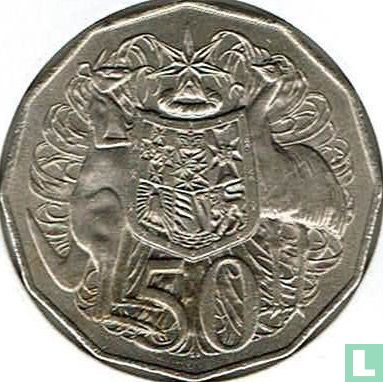 Australia 50 cents 1980 (with bars behind emu) - Image 2