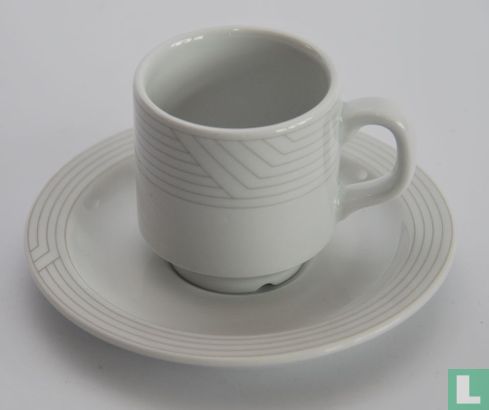 Coffee cup and saucer - Sonja 305 - Decor Unknown - Mosa - Image 3
