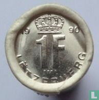Luxemburg 1 franc 1990 (rol) - Afbeelding 1
