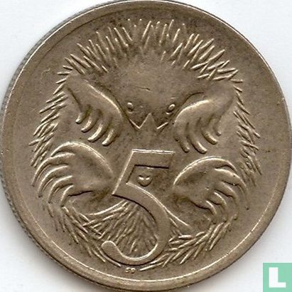 Australië 5 cents 1970 - Afbeelding 2