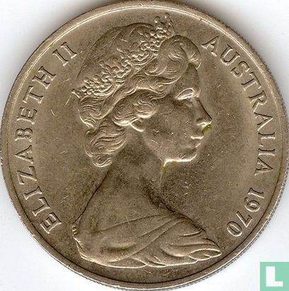 Australië 20 cents 1970 - Afbeelding 1
