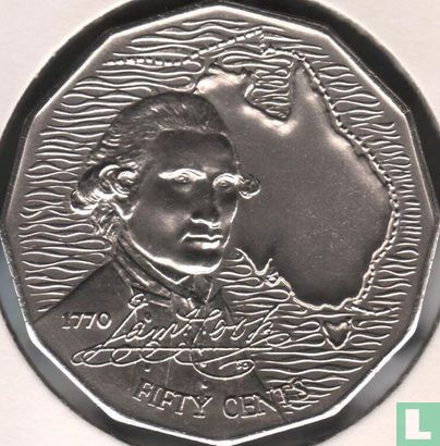 Australia 50 cents 1970 "Bicentenary of James Cook's discovery of the Eastern Australian coast" - Image 2