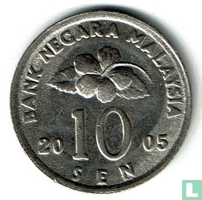 Malaysia 10 sen 2005 - Image 1