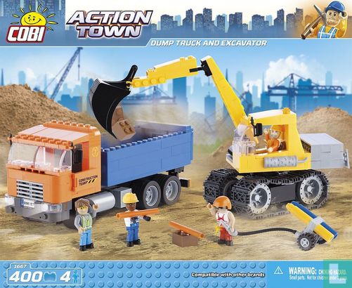 COBI 1667 Dump Truck and Excavator  - Afbeelding 1