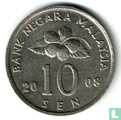 Malaysia 10 sen 2008 - Image 1