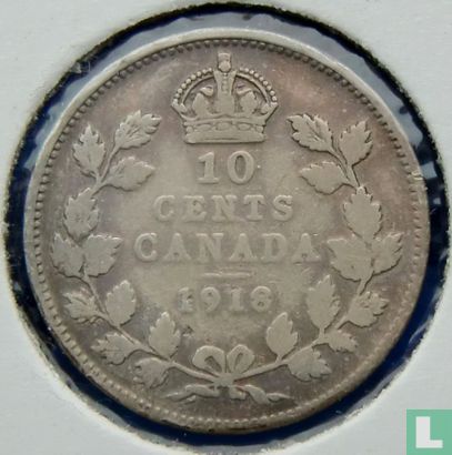 Canada 10 cents 1918 - Afbeelding 1