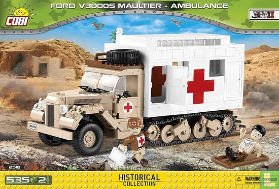 COBI 2518 Ford V300S Maultier - Ambulance  - Bild 1