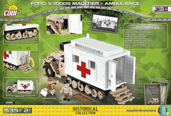 COBI 2518 Ford V300S Maultier - Ambulance  - Image 2