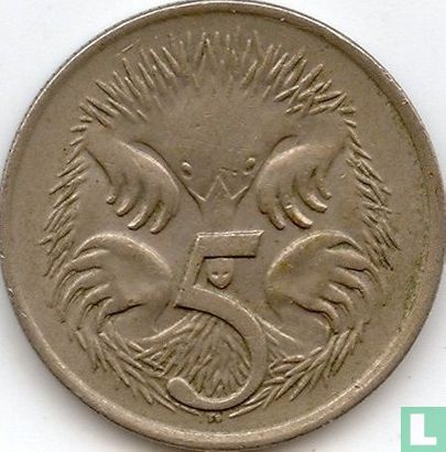 Australia 5 cents 1966 - Image 2
