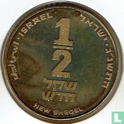 Israel ½ neue Sheqel 1993 (JE5753 - PIEFORT) "Israel anniversary" - Bild 1