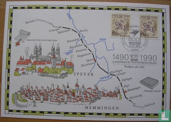 Europäische Postverbindungen 1490 - 1990 - Bild 1