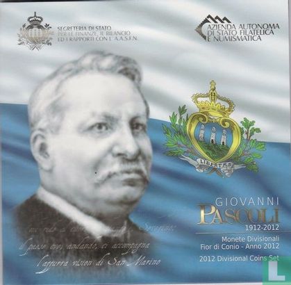 San Marino mint set 2012 "100th anniversary of the death of Giovanni Pascoli" - Image 1