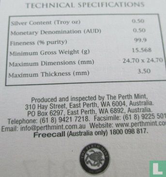 Australia 50 cents 2005 (PROOF) "Australian Kookaburra" - Image 3