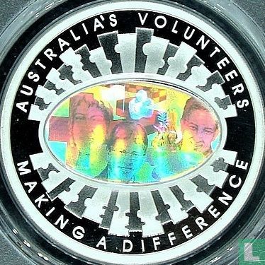 Australië 5 dollars 2003 (PROOF) "Australia's Volunteers" - Afbeelding 2