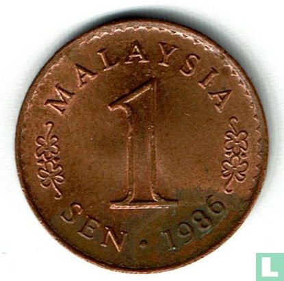 Malaisie 1 sen 1986 - Image 1