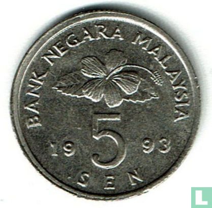 Malaysia 5 sen 1993 - Image 1